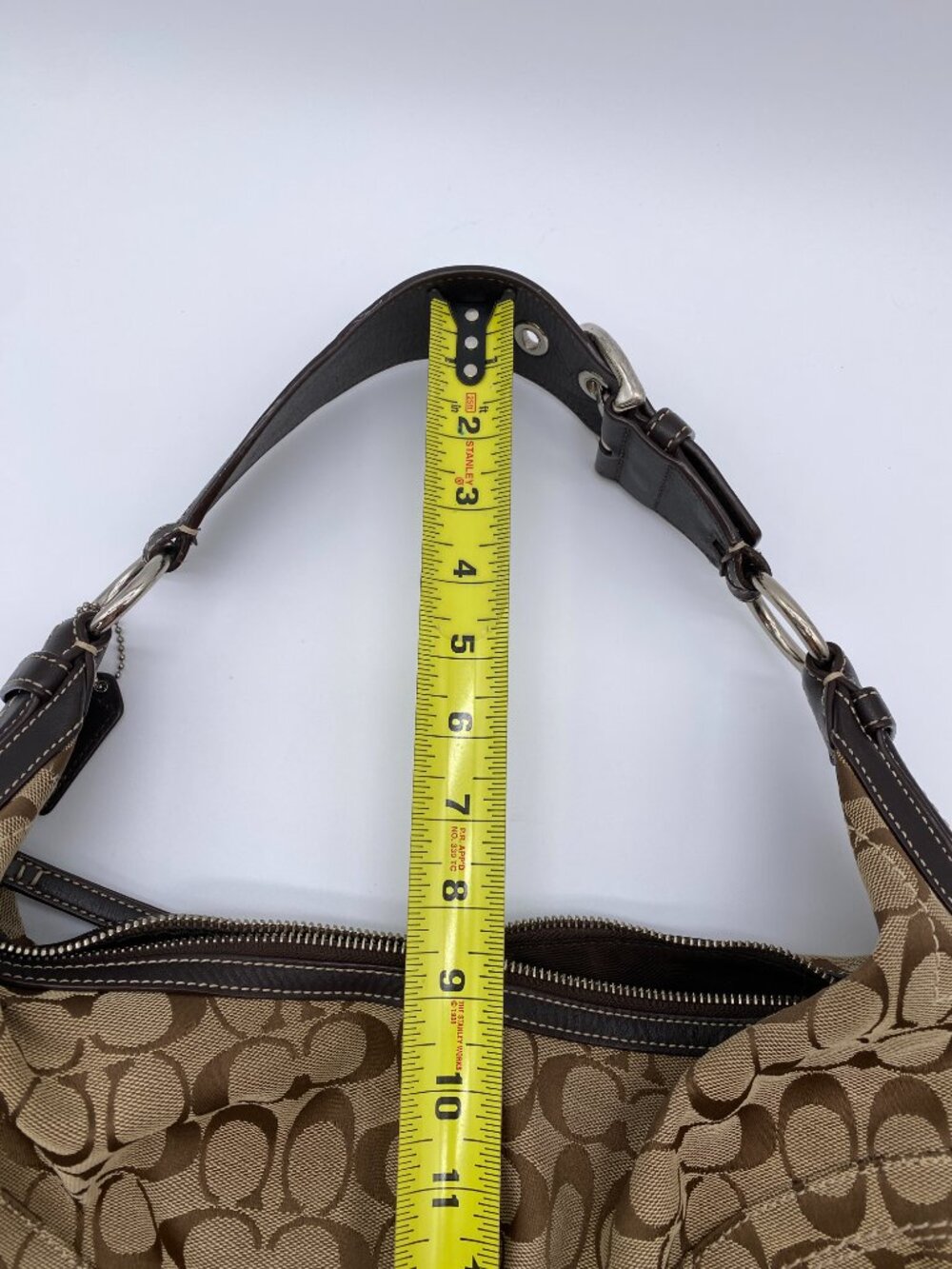 Coach Vintage Soho Signature Large Hobo 10075 Y2K Brown π€ Paris - Picture 13 of 16